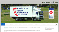 Desktop Screenshot of nowraremovals.com.au